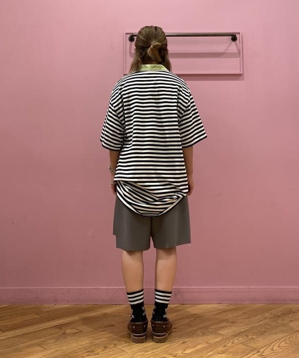 榎本 葵さんの「BEAMS WOMEN｜レース クロップド シャツ」を使ったコーディネート