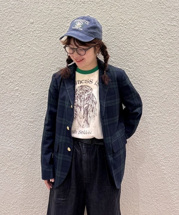 かわい みづきさんの「BEAMS BOY / ポリエステル ウール 3ボタン ブレザー」を使ったコーディネート