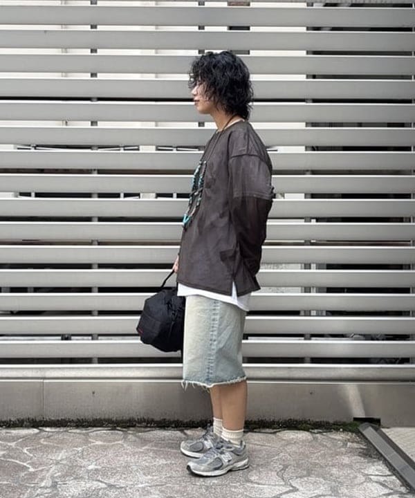 オカモト ミサキさんの「BEAMS WOMEN｜Lee / RIDER WIDE SHORTS」を使ったコーディネート
