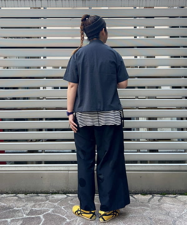 Kyooka Sayakaさんの「BEAMS WOMEN｜ドビー フリル ショートスリーブ」を使ったコーディネート