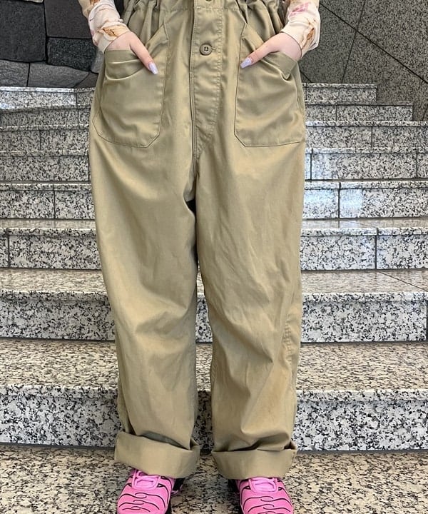 まゆちゃんさんの「BEAMS WOMEN｜ポリエステル コットン ツイル ショート スリーブ オールインワン」を使ったコーディネート