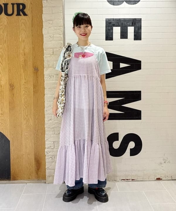 りかちょび/岸本梨佳さんの「BEAMS WOMEN｜Casselini / 別注 ジャカード フリル トートバッグ」を使ったコーディネート