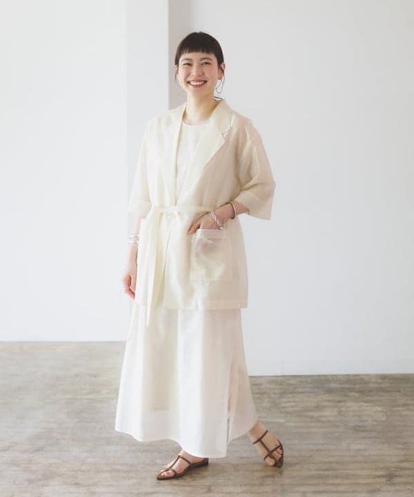 Ichika Hondaさんの「BEAMS WOMEN｜シアー オーバー テーラージャケット」を使ったコーディネート