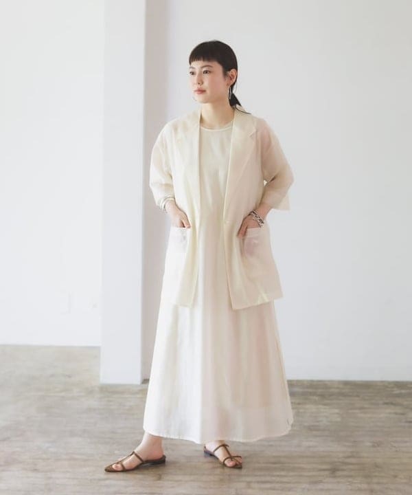 Ichika Hondaさんの「BEAMS WOMEN｜シアー オーバー テーラージャケット」を使ったコーディネート