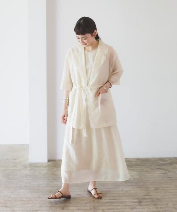 Ichika Hondaさんの「BEAMS WOMEN｜シアー オーバー テーラージャケット」を使ったコーディネート