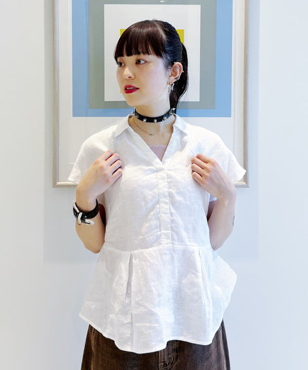 りかちょび/岸本梨佳さんの「BEAMS WOMEN｜オーバーダイ デニム パンツ」を使ったコーディネート