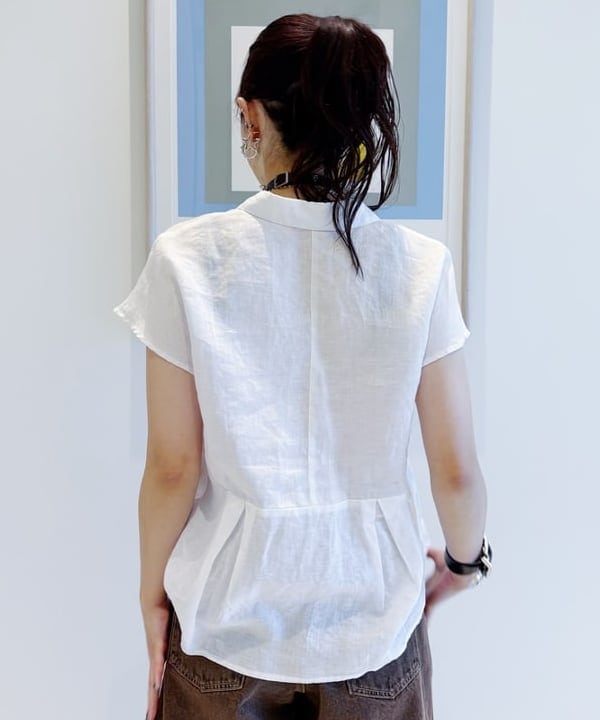 りかちょび/岸本梨佳さんの「BEAMS WOMEN｜オーバーダイ デニム パンツ」を使ったコーディネート