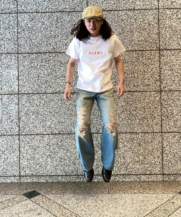 りくっしーさんの「BEAMS WOMEN｜BEAMS ロゴ Tシャツ 25SS」を使ったコーディネート