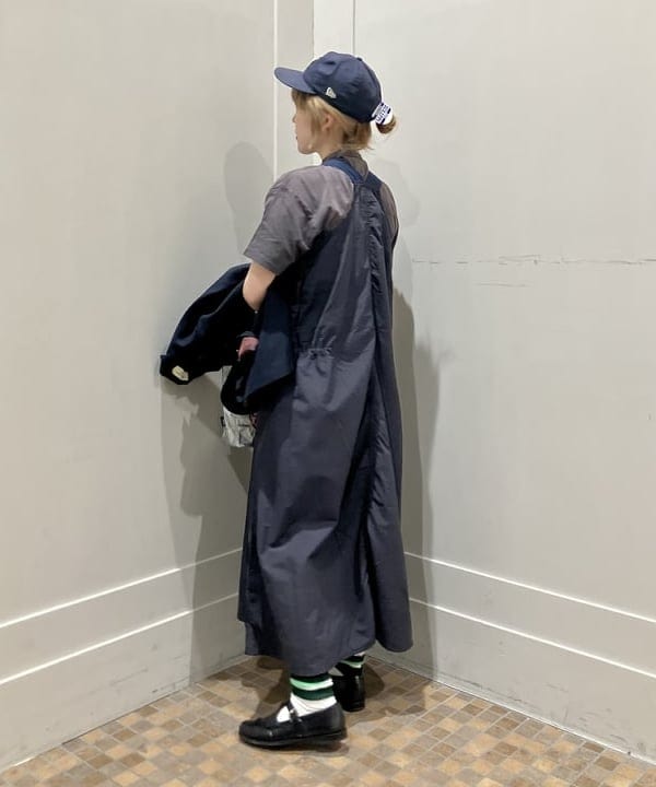 小原 もこさんの「BEAMS WOMEN｜【別注】INFIELDER DESIGN MLB ロゴ YYB トートバッグ」を使ったコーディネート