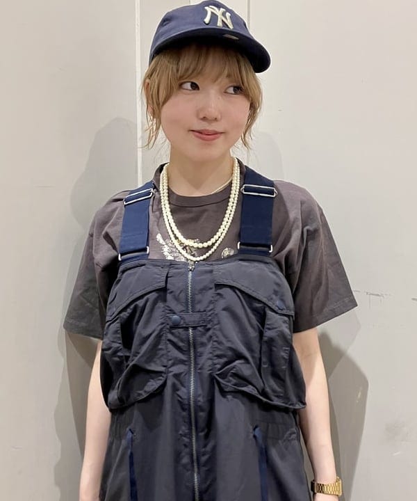 小原 もこさんの「BEAMS WOMEN｜【別注】INFIELDER DESIGN MLB ロゴ YYB トートバッグ」を使ったコーディネート