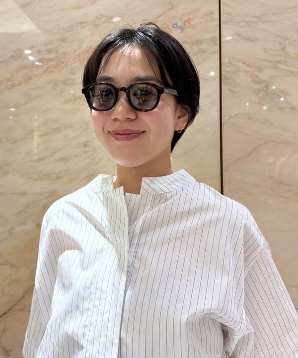 ゆうかさんの「BEAMS WOMEN｜リネン タブ付き ワイドパンツ」を使ったコーディネート