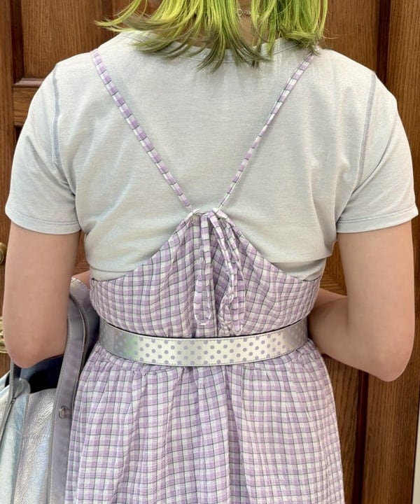 はっとりさんの「BEAMS WOMEN｜ラメ クロップド クルーネック Tシャツ」を使ったコーディネート