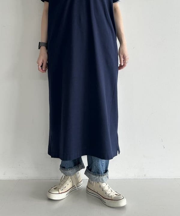 清水 彩乃さんの「BEAMS WOMEN｜LACOSTE / ロング ピケ ドレス」を使ったコーディネート