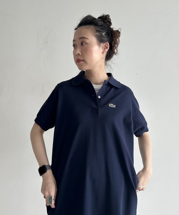清水 彩乃さんの「BEAMS WOMEN｜LACOSTE / ロング ピケ ドレス」を使ったコーディネート