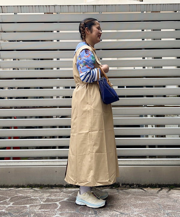 Kyooka Sayakaさんの「BEAMS WOMEN｜【別注】L.L.Bean / Deep Bottom Leather Handle Zip Tote Mini」を使ったコーディネート