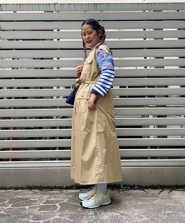 Kyooka Sayakaさんの「BEAMS WOMEN｜【別注】L.L.Bean / Deep Bottom Leather Handle Zip Tote Mini」を使ったコーディネート