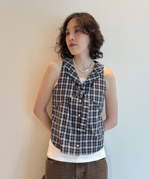 神坂 莉子さんの「BEAMS WOMEN｜レース アップ ミニ バッグ」を使ったコーディネート
