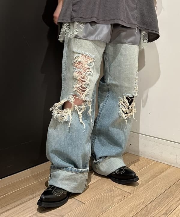 安藤 菜央さんの「BEAMS WOMEN｜maturely / トリコット シフォン レース ボクサー」を使ったコーディネート
