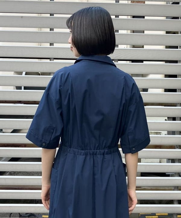 Kanaeさんの「BEAMS WOMEN｜ハーフスリーブ シャツワンピース」を使ったコーディネート