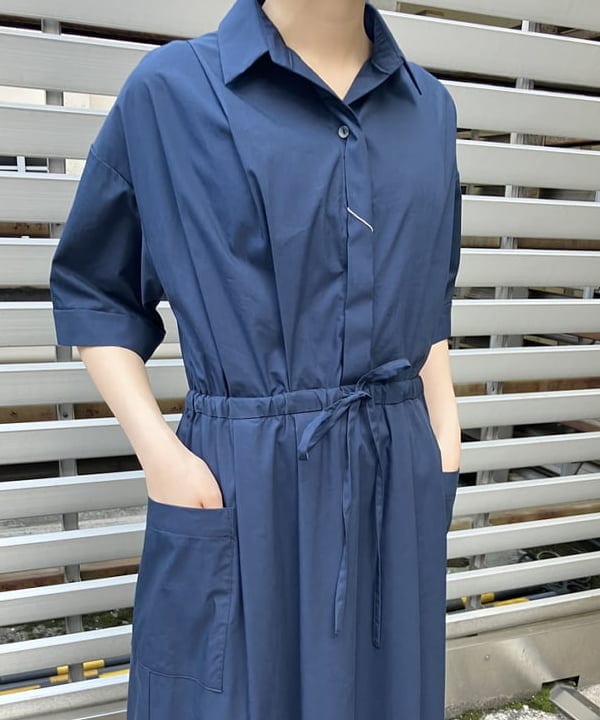 Kanaeさんの「BEAMS WOMEN｜ハーフスリーブ シャツワンピース」を使ったコーディネート