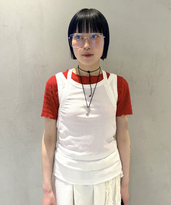 amaさんの「BEAMS WOMEN｜シュリンク ストレッチTシャツ」を使ったコーディネート