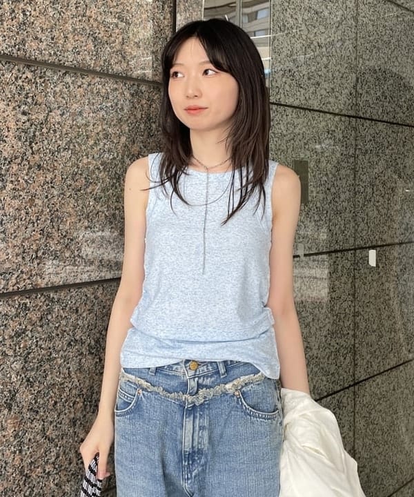 加歩さんの「BEAMS WOMEN｜Ray BEAMS / ペーパー クリップ チェーン ネックレス」を使ったコーディネート