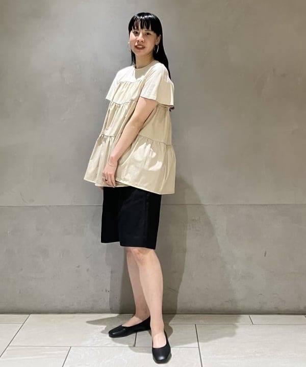 OSUMIさんの「BEAMS WOMEN｜コンビ ティアード プルオーバー」を使ったコーディネート