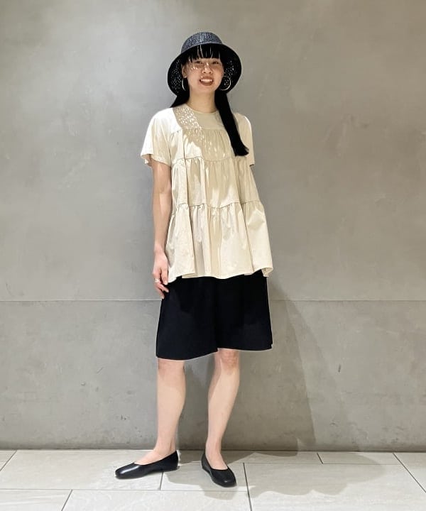 OSUMIさんの「BEAMS WOMEN｜コンビ ティアード プルオーバー」を使ったコーディネート