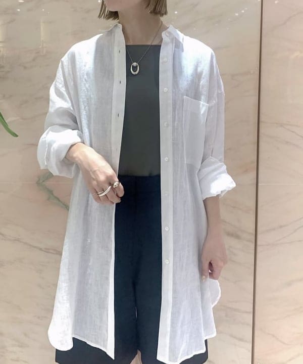 AONO SHIKAMAさんの「BEAMS WOMEN｜ビーチサイド シャツ .M」を使ったコーディネート