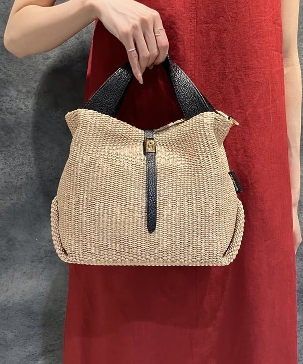 nodokaさんの「BEAMS WOMEN｜VIOLAd’ORO / SANDRO ラフィア 2WAY トートバッグ」を使ったコーディネート