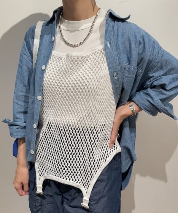 Kaoru Sakumaさんの「BEAMS WOMEN｜BUZZ RICKSON'S / 別注 シャンブレー ロングスリーブ シャツ」を使ったコーディネート