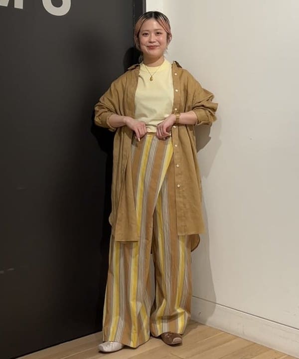 ando naoさんの「BEAMS WOMEN｜ボーイ ベーシック Tシャツ」を使ったコーディネート