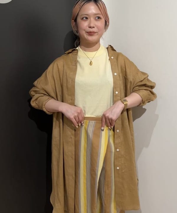 ando naoさんの「BEAMS WOMEN｜ボーイ ベーシック Tシャツ」を使ったコーディネート