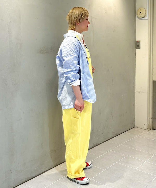 スミレさんの「BEAMS WOMEN｜ストライプ チェック ビッグ ジャケット」を使ったコーディネート