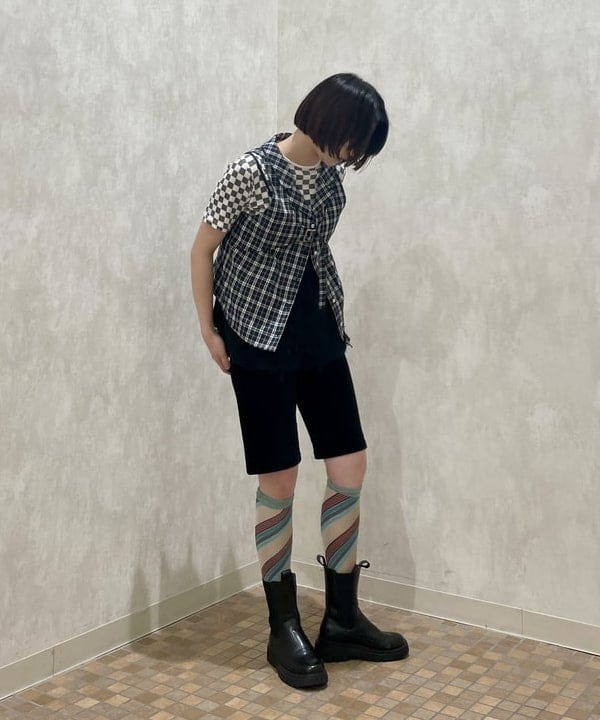 水野 萌香さんの「BEAMS WOMEN｜フリンジ ジャカード キャミソール」を使ったコーディネート