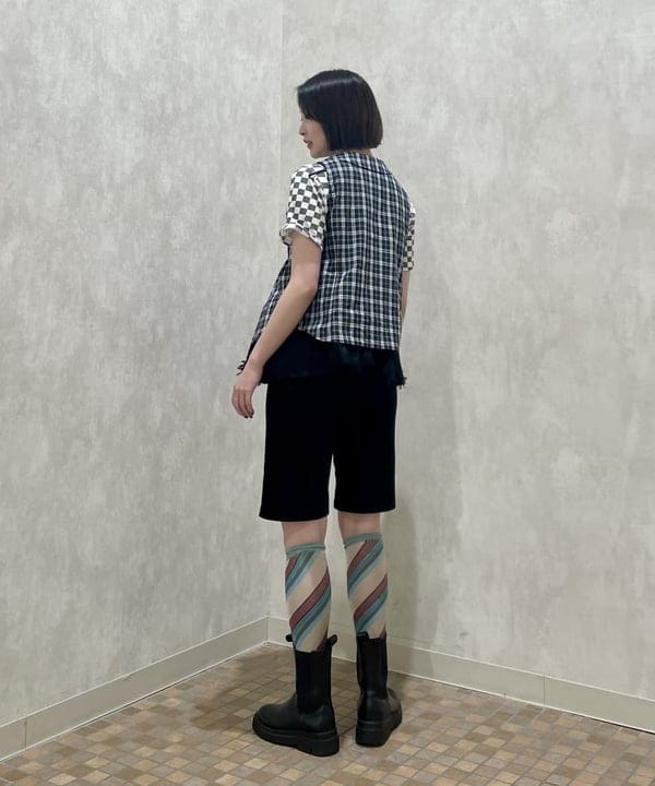 水野 萌香さんの「BEAMS WOMEN｜フリンジ ジャカード キャミソール」を使ったコーディネート