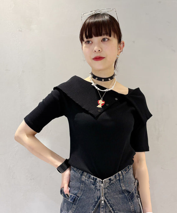 りかちょび/岸本梨佳さんの「BEAMS WOMEN｜オーバーダイ デニム パンツ」を使ったコーディネート