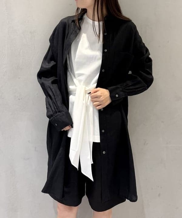 ヒライさんの「BEAMS WOMEN｜フロントリボン ノースリーブ プルオーバー」を使ったコーディネート