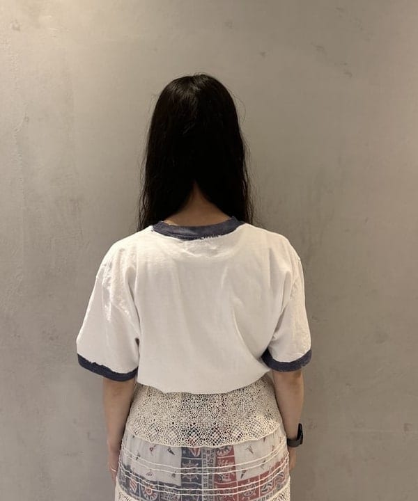清水 彩乃さんの「BEAMS WOMEN｜【別注】BOW WOW / RINGER T-shirt」を使ったコーディネート