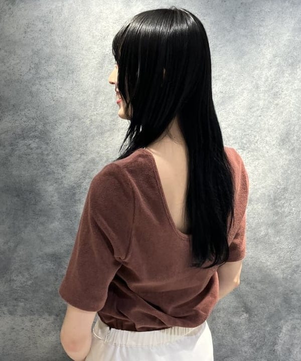 nodokaさんの「BEAMS WOMEN｜A PUPIL / ベルテッド ハーフスリーブ ジャケット」を使ったコーディネート