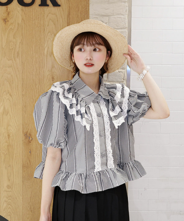 Joさんの「BEAMS WOMEN｜【別注】CONTROL FREAK / ラフィア リボン ハット」を使ったコーディネート