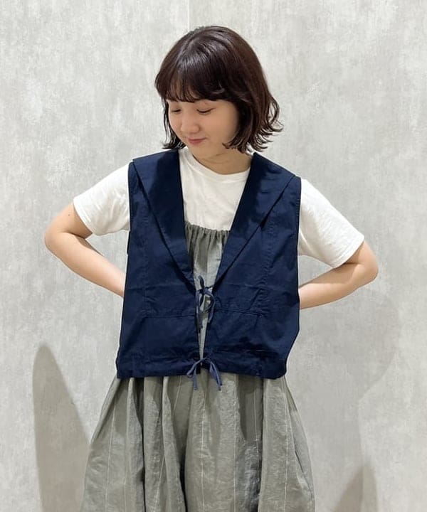 るーたまさんの「BEAMS WOMEN｜セーラー カラー ベスト」を使ったコーディネート