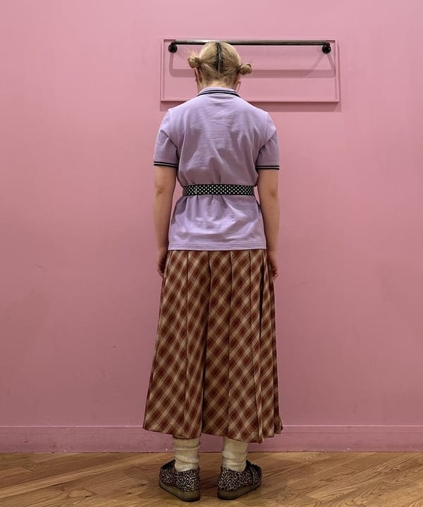 竹村 澄玲さんの「BEAMS WOMEN｜チェック プリーツ スカート」を使ったコーディネート