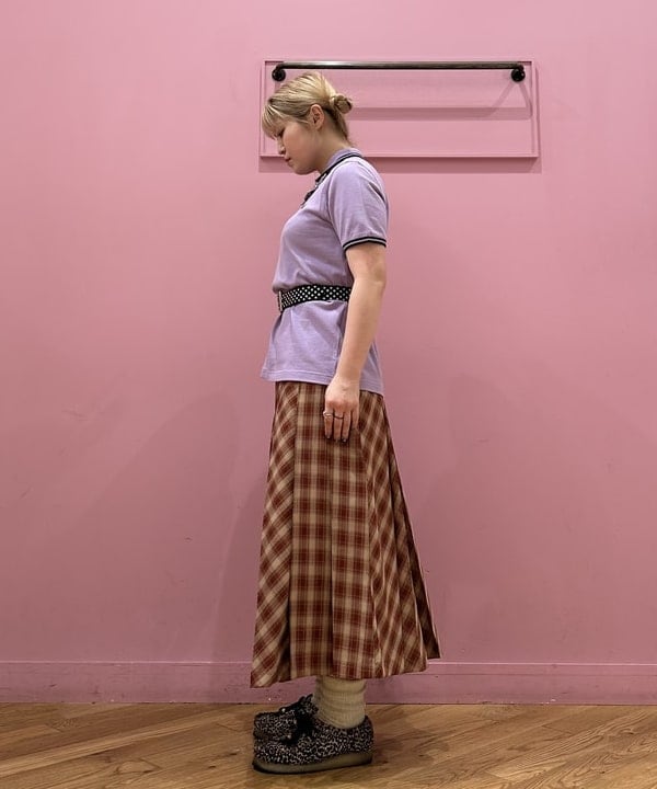 竹村 澄玲さんの「BEAMS WOMEN｜チェック プリーツ スカート」を使ったコーディネート