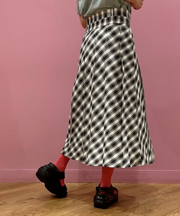kiyoさんの「BEAMS WOMEN｜チェック プリーツ スカート」を使ったコーディネート