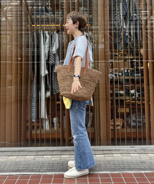 矢野(青木)優香さんの「レースアップ エスパドリーユ」を使ったコーディネート