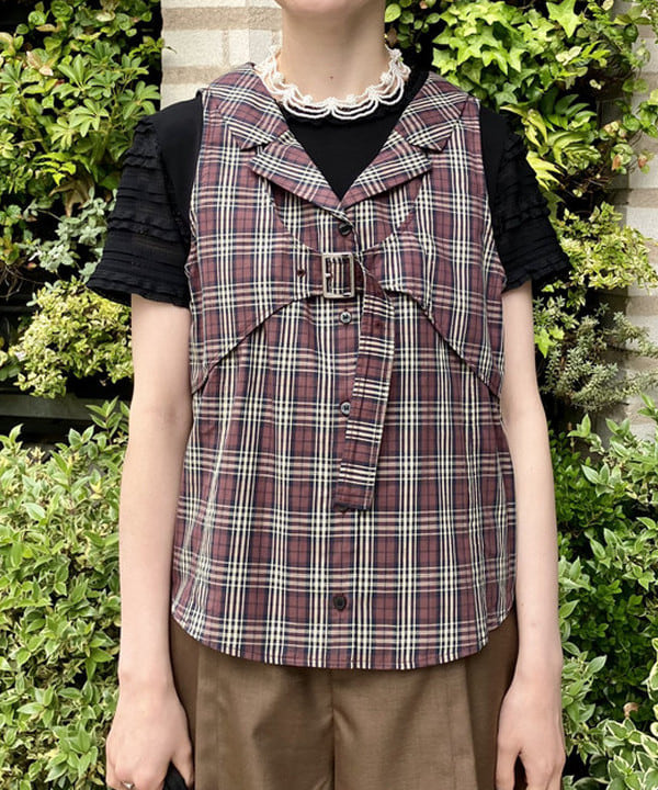 森本 理絵さんの「BEAMS WOMEN｜ボーダー レース スリーブ Tシャツ」を使ったコーディネート