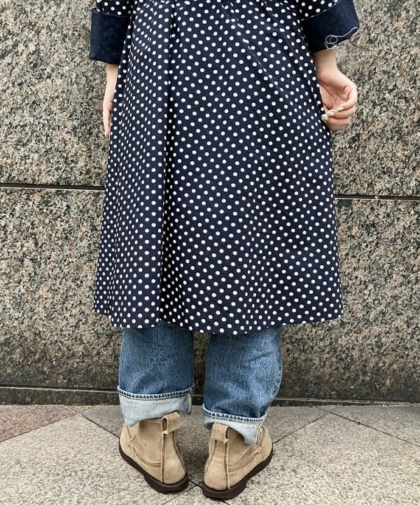 小原 もこさんの「BEAMS WOMEN｜ドット セーラー カラー ワンピース」を使ったコーディネート