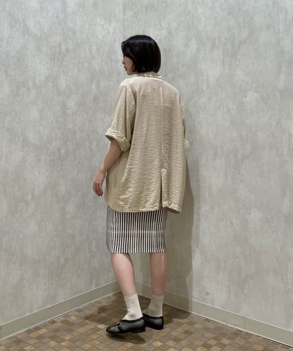 水野 萌香さんの「BEAMS WOMEN｜ダブルブレスト ハーフスリーブ ジャケット」を使ったコーディネート