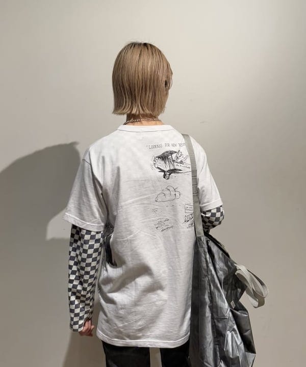 Kaoru Sakumaさんの「BEAMS WOMEN｜SUGAR CANE / 1920's CARTOON T-SHIRT “AMONG OURSELVES”」を使ったコーディネート